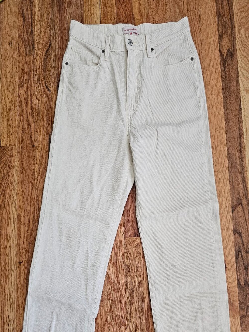 Lucky Brand Cream 90's Loose High Rise Crop